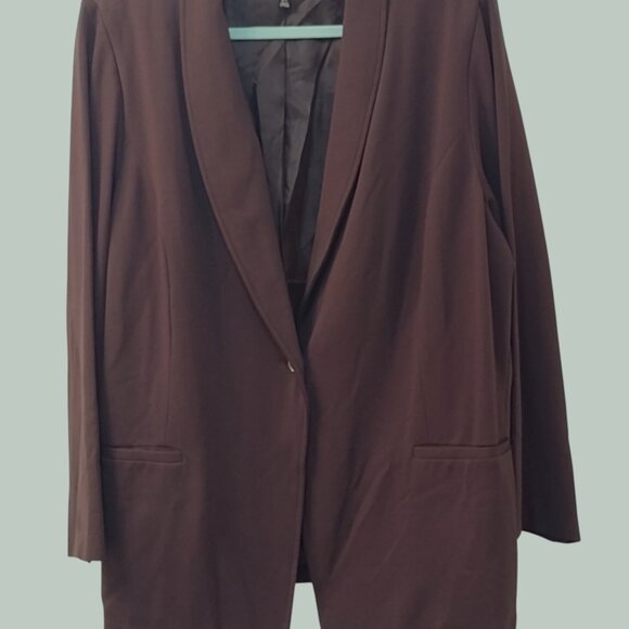 IMAN 2-Piece Chocolate Brown Pantsuit – Size 2X, Elegance & Comfort - Picture 4 of 12